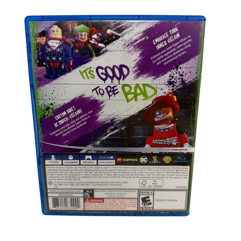 Playstation 4 PS4 - Lego DC Super Villains - Tested/Works - Picture 2 of 4